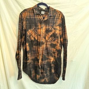 Asos Long-sleeved Button Down Acid Wash Shirt. Size Small. In Great Condition.